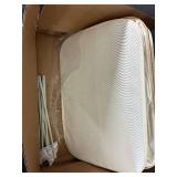Beige Laundry Hamper with Lid and Frame - New in Box