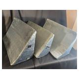 Gray Memory Foam Support Pillow Set with Wedge and Bolster