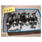 (7) Cat 40 Toolholders...