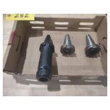 (3) Cat 40 Toolholders...