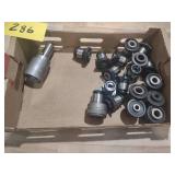 (2) Tap Heads with Collets...