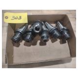 (6) Cat 40 Toolholders...