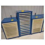 Stanley Vidmar Parts Cabinet, 14 Dr...