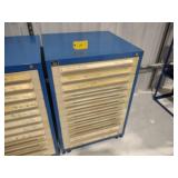 Stanley Vidmar Parts Cabinet, 12 Dr...