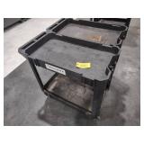 (2) Poly Shop Carts, 30x18...