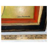 Framed Floral Abstract Painting by Jolie Raimondo