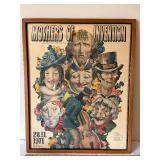 Framed 1971 Frank Zappa Mothers of Invention Concert Poster