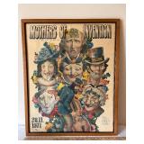 Framed 1971 Frank Zappa Mothers of Invention Concert Poster
