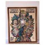 Framed 1971 Frank Zappa Mothers of Invention Concert Poster