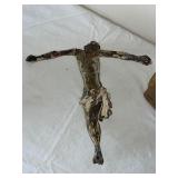 Antique Hand-Carved Religious Wood Figures â Lamb and Jesus Corpus