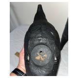 Set of 5 Vintage Black Crow and Bird Decoys