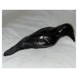 Pair of Black Ceramic Bird Figurines