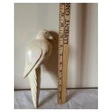 Lot of 3 Hand-Carved Wooden Bird Figurines