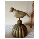 Lot of 3 Hand-Carved Wooden Bird Figurines