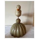 Lot of 3 Hand-Carved Wooden Bird Figurines