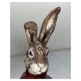Collection of 5 Hand-Painted Easter Rabbit and Animal Figurines