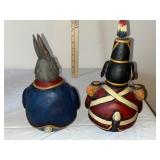 Collection of 5 Hand-Painted Easter Rabbit and Animal Figurines