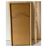 Framed William Lagan 1973 Print Nude with Red Bow