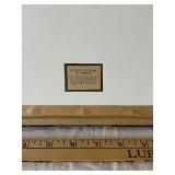 1832 Antique Framed Sampler by Julia Matilda Baker