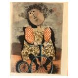 G. Rodo Boulanger Signed and Numbered Etching 65/100 in Frame