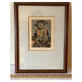 G. Rodo Boulanger Signed and Numbered Etching 65/100 in Frame