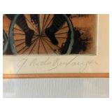 G. Rodo Boulanger Signed and Numbered Etching 65/100 in Frame