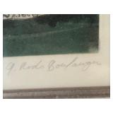 G. Rodo Boulanger Signed Limited Edition Framed Lithograph 34/120