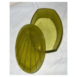 Variety Lot: Russian Lacquer Box, Wooden Shoes, Pine Cone, Ceramic Hand, and More