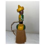 Variety Lot: Russian Lacquer Box, Wooden Shoes, Pine Cone, Ceramic Hand, and More