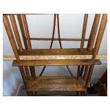 Antique Five-Tier Wood Corner Etagere Shelf Stand
