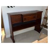 Antique Wooden Sideboard Buffet with Drawer and Shelf