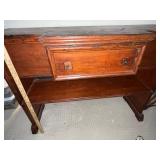 Antique Wooden Sideboard Buffet with Drawer and Shelf