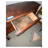 Antique Wooden Sideboard Buffet with Drawer and Shelf