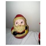 Collection of 9 Vintage Santa Claus Figures and Ornaments