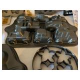 Collection of Specialty Baking Pans and Molds with Cookie Cutters and Cake Accessories