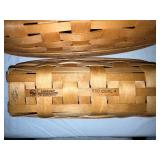 Longaberger and Rustic Wooden Basket Collection with Wood Inserts