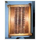 Longaberger and Rustic Wooden Basket Collection with Wood Inserts