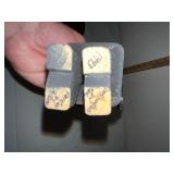 Folk Art Wooden Santa Figure, Handled Shaker Box, and Set of Carved Miniature Figures