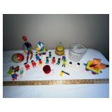 Vintage Toy and Figure Collection Including Playmobil, Yo-Yo, and Disney Donald Duck