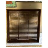 Vintage Wooden Slatted Sifter Tray with Raised Edges