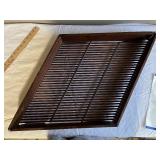 Vintage Wooden Slatted Sifter Tray with Raised Edges