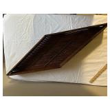Vintage Wooden Slatted Sifter Tray with Raised Edges
