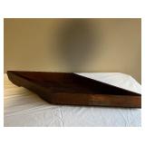Vintage Wooden Slatted Sifter Tray with Raised Edges