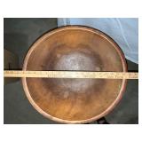 Vintage Wooden Dough Bowl Stand with Tripod Legs