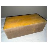 Vintage Wooden Key Storage Box with Three Pull-Out Drawers