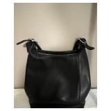 Coach Black Leather Shoulder Bag with Tag