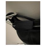 Coach Black Leather Shoulder Bag with Tag