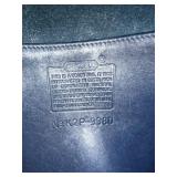 Coach Navy Leather Shoulder Bag with Adjustable Strap