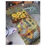 Handmade Colorful Woven Rug - Artistic Pattern