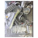 Vintage Metal Kitchenware Lot - Measuring Cups, Ice Trays & More